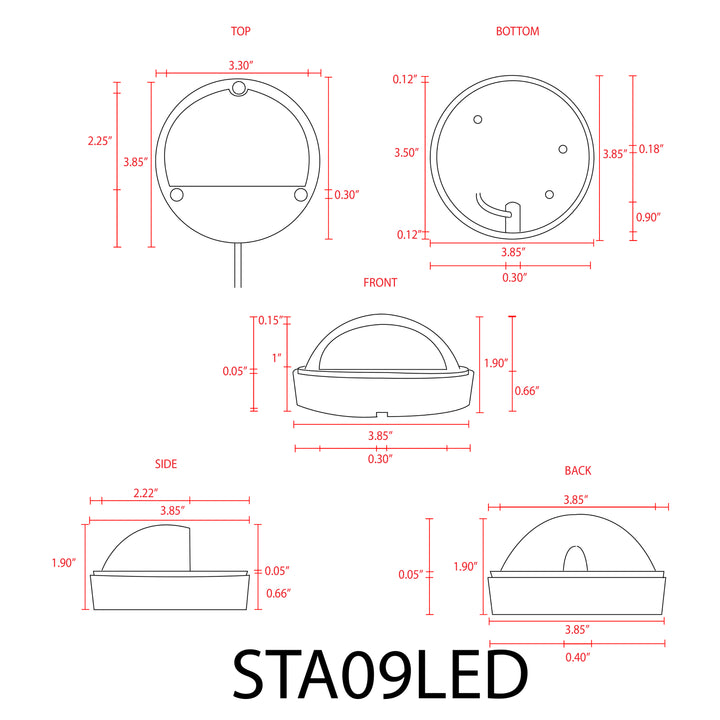 STA09 Cast Aluminum Deck Light | Lamp Ready Low Voltage Landscape Light