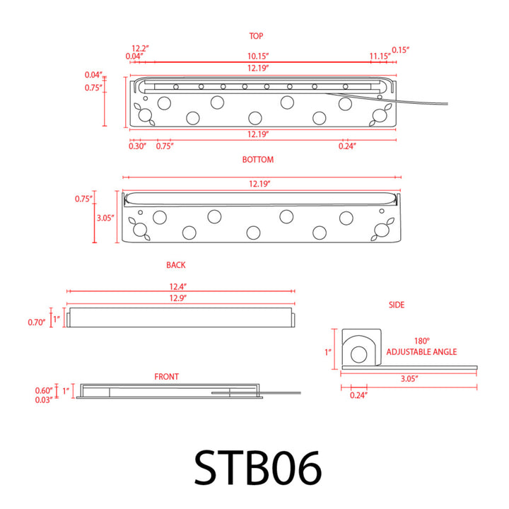 STB06 Cast Aluminum Hardscape Light | 3W Integrated LED Low Voltage Landscape Light