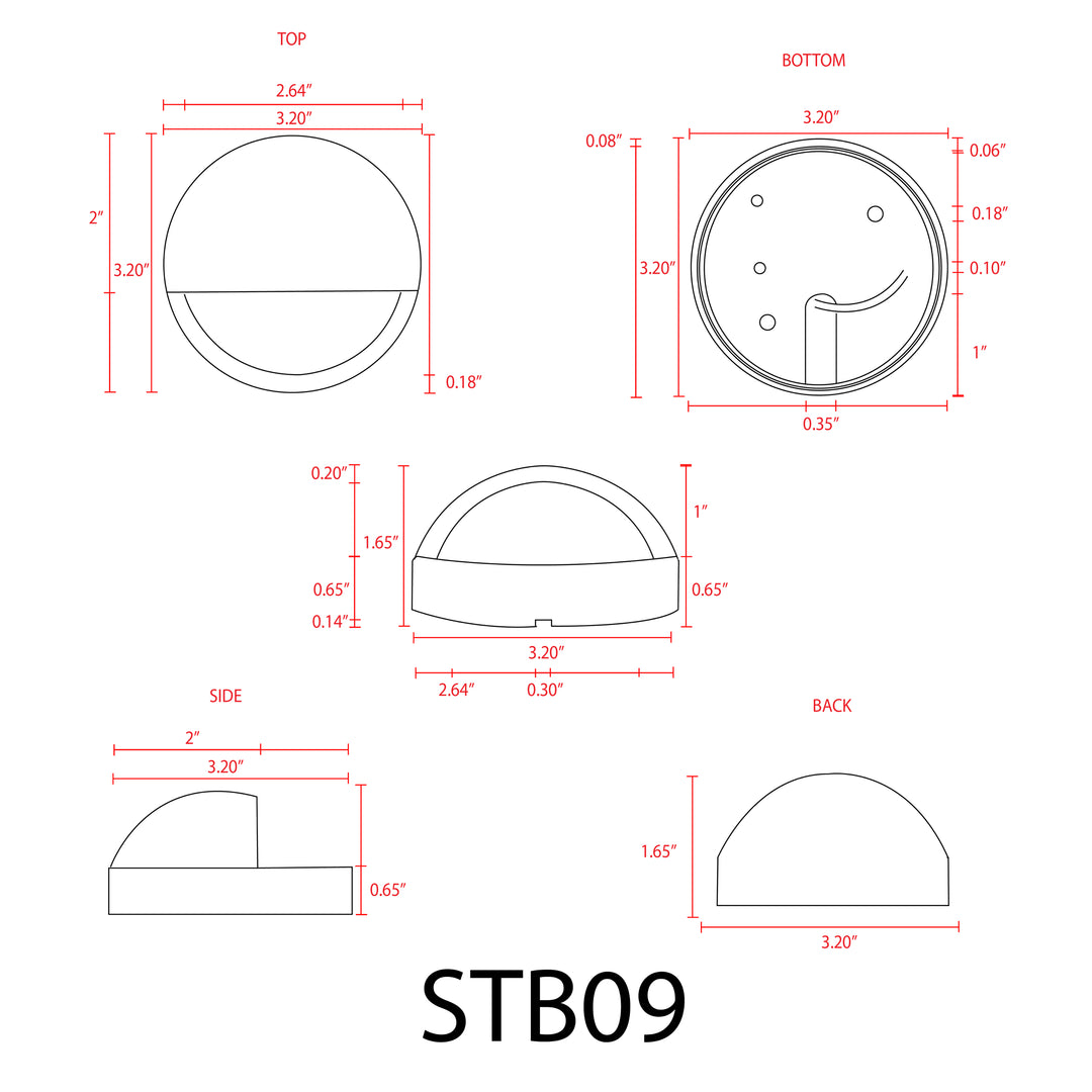 STB09 Cast Brass Deck Light | Lamp Ready Low Voltage Landscape Light