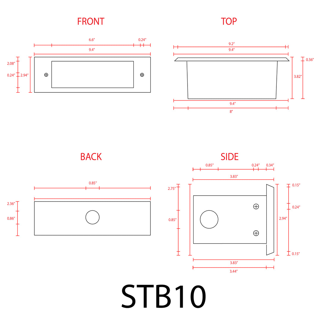 STB10 Cast Brass Step Light | 4W Integrated LED Low Voltage Landscape Light