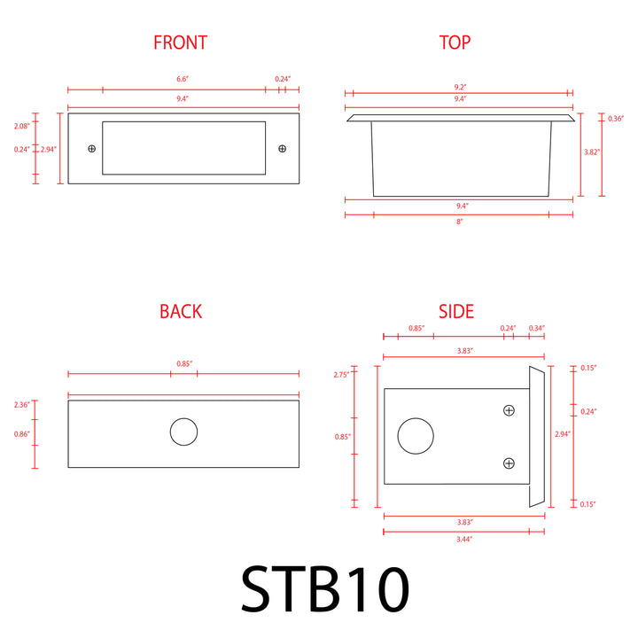 STB10 Cast Brass Step Light | 4W Integrated LED Low Voltage Landscape Light