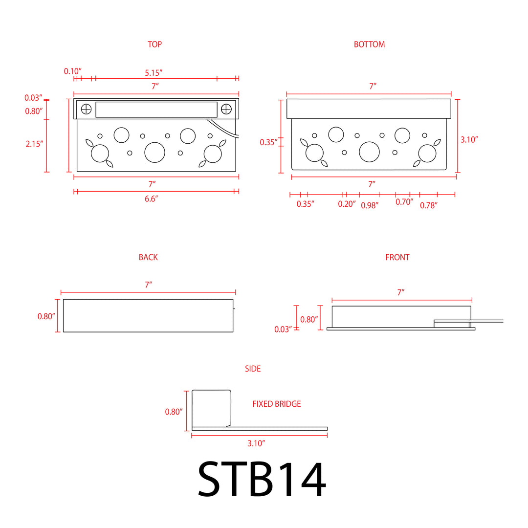 STB14 4x/8x/12x Package Aluminum LED Retaining Wall Light Low Voltage Hardscape Paver Lighting