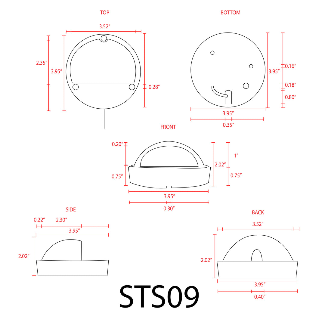 STS09 Stainless Steel Deck Light | Lamp Ready Low Voltage Landscape Light