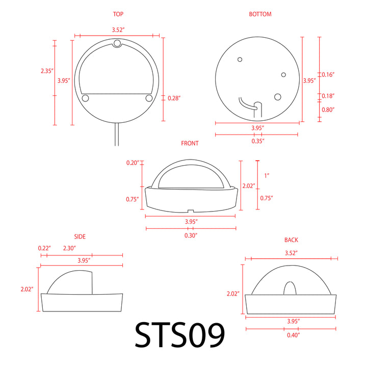 STS09 Stainless Steel Deck Light | Lamp Ready Low Voltage Landscape Light