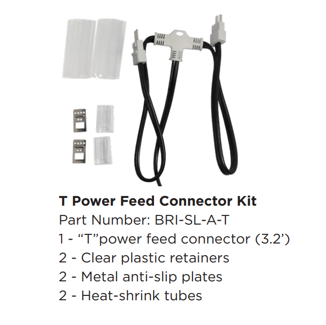 SLDB08 AC Strip Light Power Connector Kits and Accessories