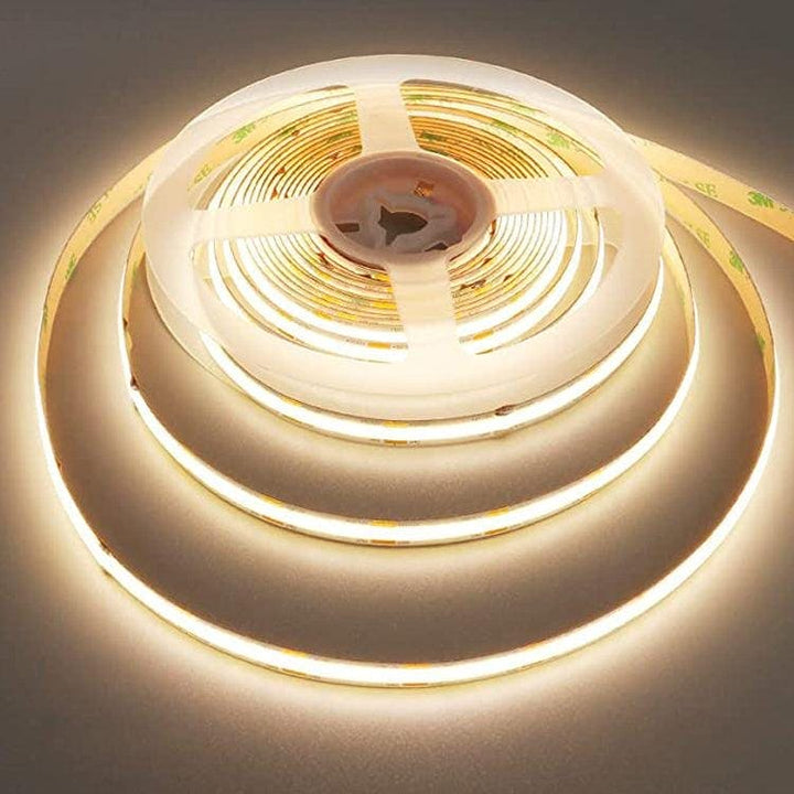 SLD02 Dotless Single Color Linear LED Strip Lights Low Voltage FCOB DC12V Tape Light