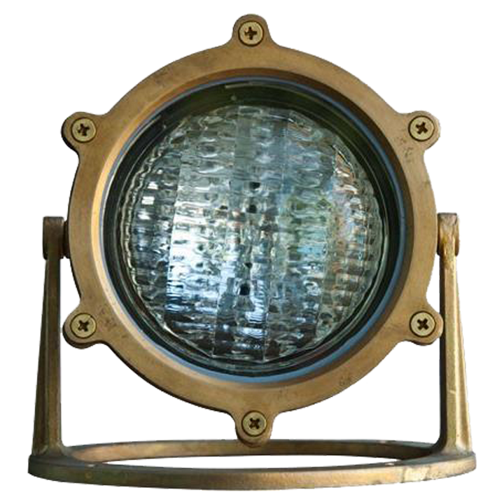 ULB02 Cast Brass Underwater Pond Light | Lamp Ready Low Voltage Landscape Light