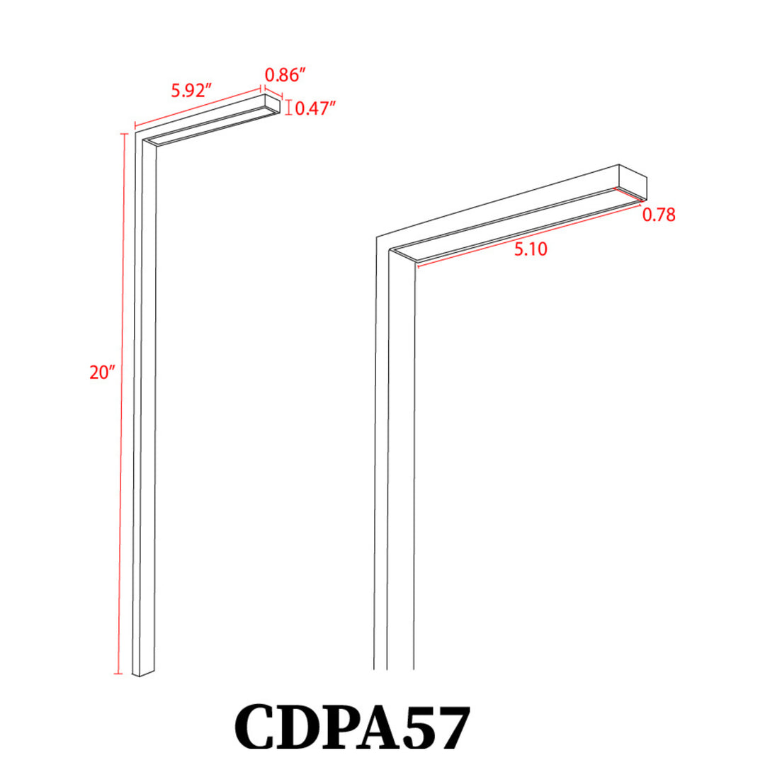 CDPA57 Cast Aluminum Path Light | 3W Integrated LED Low Voltage Landscape Light