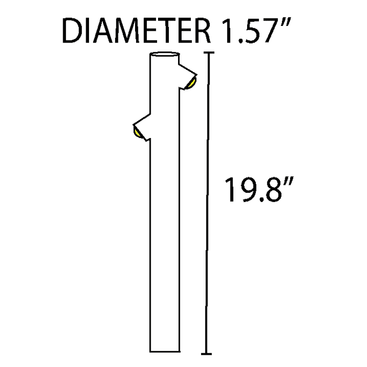 CDPA68 Cast Aluminum Path Light | 6W Integrated LED Low Voltage Landscape Light