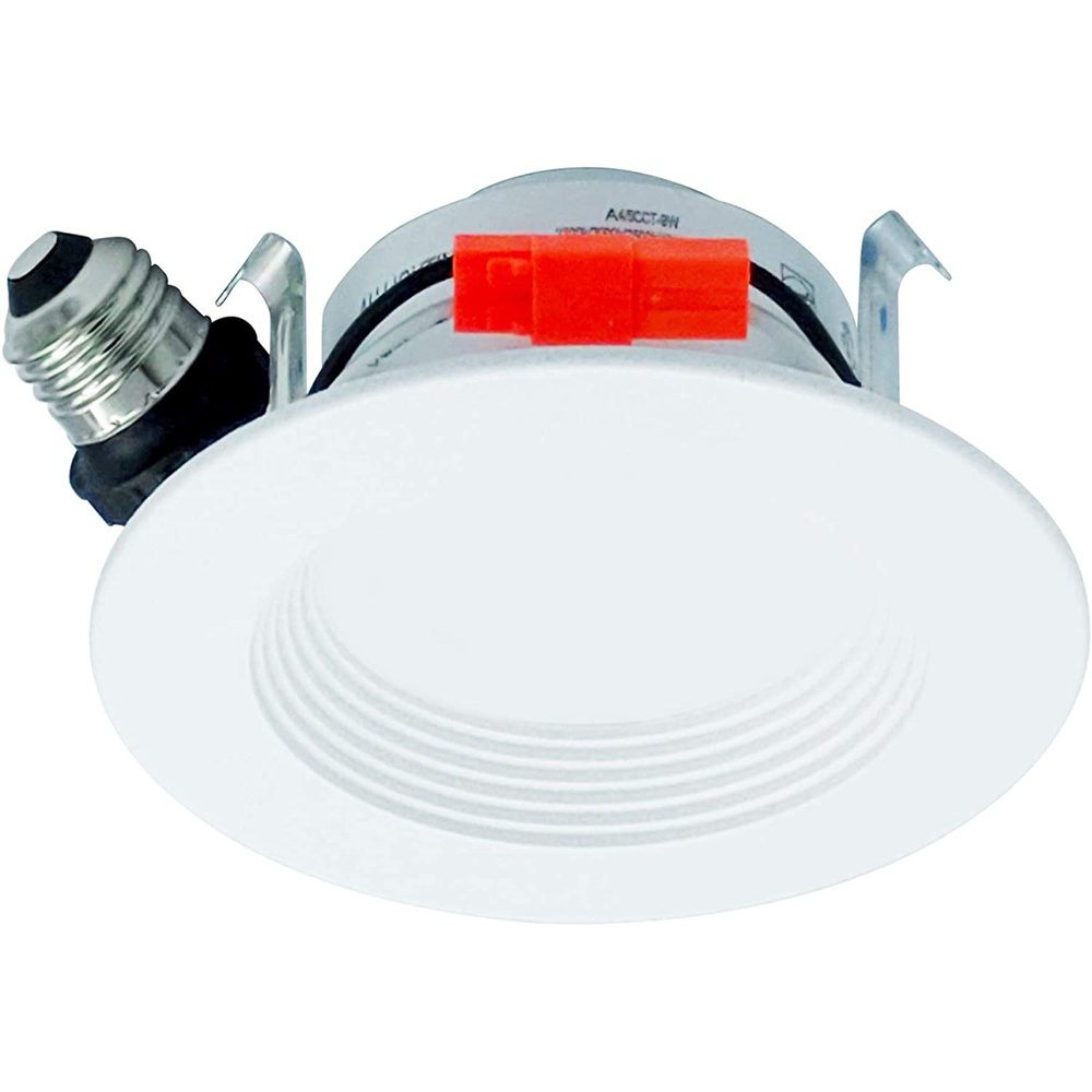 AH Lighting 4" LED Selectable 5CCT 9W Recessed Baffled Retrofit Kit Reflector - Sun Bright Lighting