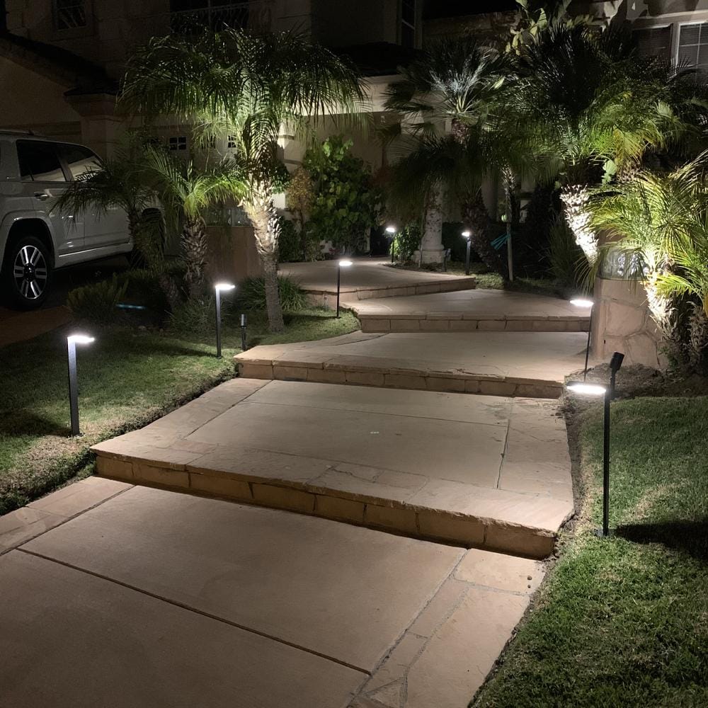 Mini LED Low Voltage Landscape Lighting, 3W LED Landscape Lights,IP65  Waterproof Outdoor Spotlights for Trees,Lawn,Walls,Pathway(12V AC/DC Warm  White