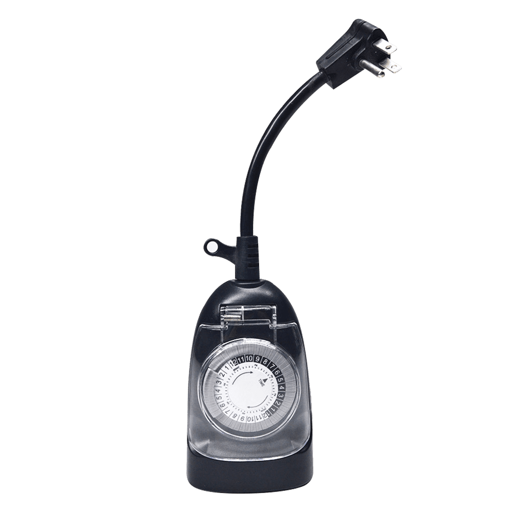 Yardenfun Temporizador de lámpara de enchufe de temporizador, temporizador  eléctrico, temporizadores de pared para tomas de corriente, temporizador de