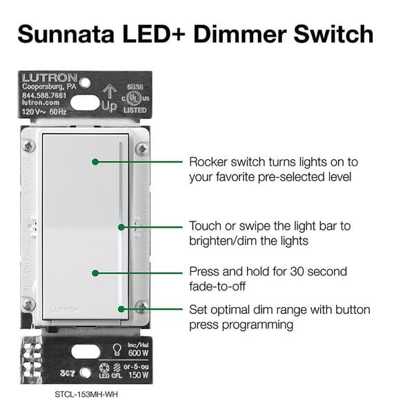 Lutron sunnata outlet advanced features